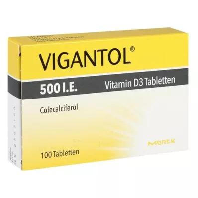 VIGANTOL 500 I.U. vitamin D3 tablets, 100 pcs