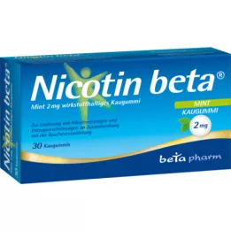NICOTIN beta Mint 2 mg active ingredient chewing gum, 30 pcs
