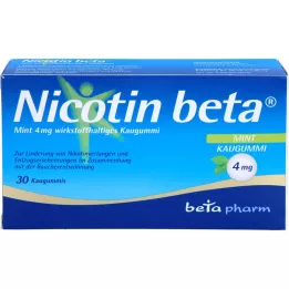 NICOTIN beta Mint 4 mg active ingredient chewing gum, 30 pcs