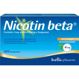 NICOTIN beta Fruitmint 4 mg active ingredient chewing gum, 105 pcs