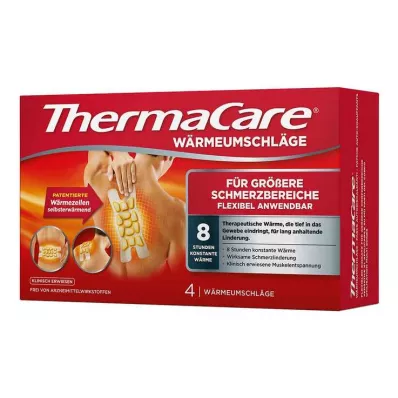 Thermacare for larger pain areas, 4 pieces Thermacare for larger pain areas, 4 pieces