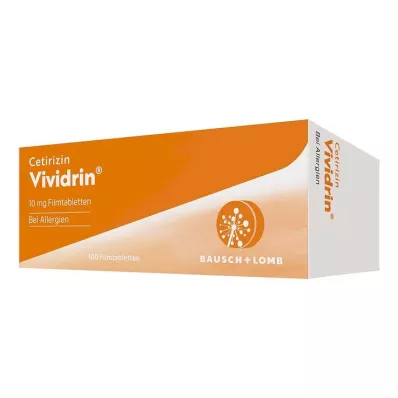 CETIRIZIN Vividrin 10 mg film-coated tablets, 100 pcs