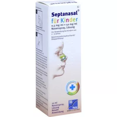 SEPTANASAL for children 0.5 mg/ml + 50 mg/ml Nasens., 10 ml