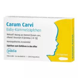 CARUM CARVI Baby caraway suppositories, 10 pcs