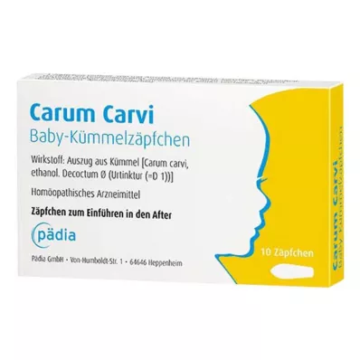 CARUM CARVI Baby caraway suppositories, 10 pcs