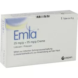 EMLA 25 mg/g + 25 mg/g cream + 2 Tegaderm patches, 5 g
