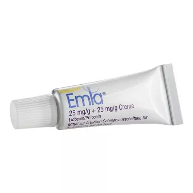 EMLA 25 mg/g + 25 mg/g cream + 2 Tegaderm patches, 5 g EMLA 25 mg/g + 25 mg/g cream + 2 Tegaderm patches, 5 g