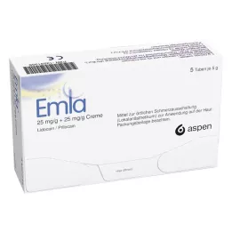 EMLA 25 mg/g + 25 mg/g Cream + 12 Tegaderm Pl., 5X5 g