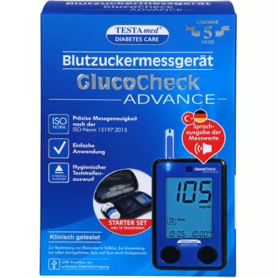 TESTAMED GlucoCheck Advance Star. kit mg/dl mmol/l, 1 pc