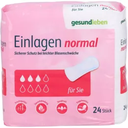 GESUND LEBEN Normal inserts, 24 pcs