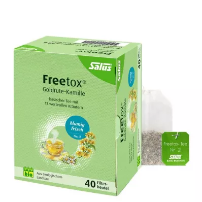 FREETOX Tea Goldenrod-Chamomile Organic Salus Filter Herb, 40 pcs