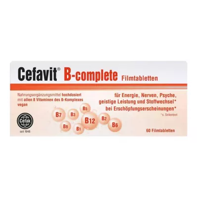 CEFAVIT B-complete film-coated tablets, 60 pcs CEFAVIT B-complete film-coated tablets, 60 pcs
