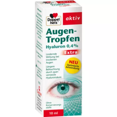 DOPPELHERZ Eye drops Hyaluron 0.4% Extra, 10 ml