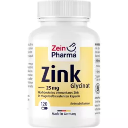 ZINK CHELAT 25 mg in enteric-coated veg. caps, 120 pcs