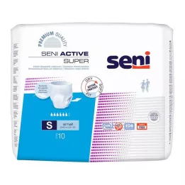 SENI Active Super Incontinence Brief Disposable S, 10 pcs