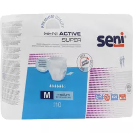 SENI Active Super Incontinence Brief Disposable M, 10 pcs