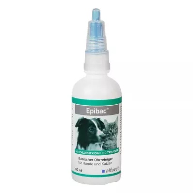 Epibac alkaline ear cleaner solution for dogs/cats, 100 ml