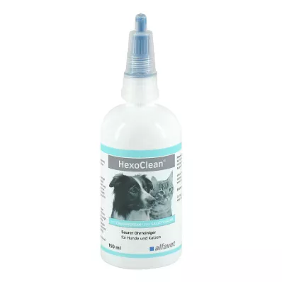 Hexoclean acidic ear cleaner for dogs and cats, 150 ml