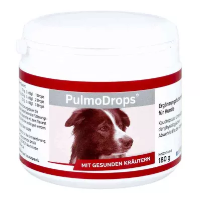 PULMODROPS Supplementary chewing drops for dogs, 180 g PULMODROPS Supplementary chewing drops for dogs, 180 g