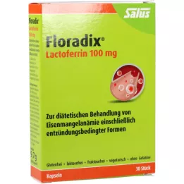 FLORADIX Lactoferrin 100 mg Capsules, 30 Capsules