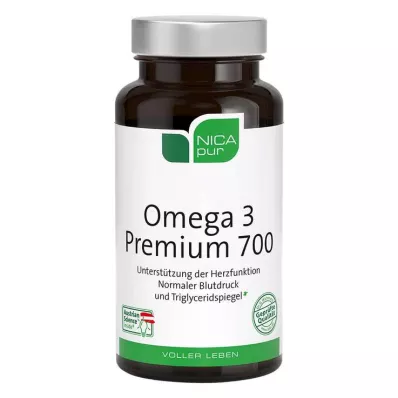 NICAPUR Omega-3 Premium 700 Capsules, 60 Capsules