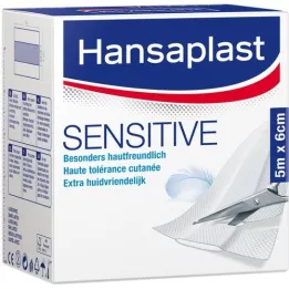 HANSAPLAST Sensitive plaster 6 cmx5 m roll, 1 pc