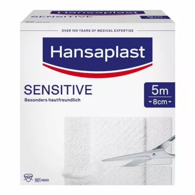 HANSAPLAST Sensitive plaster 8 cmx5 m roll, 1 pc HANSAPLAST Sensitive plaster 8 cmx5 m roll, 1 pc