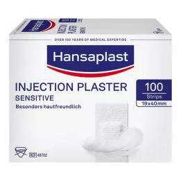 HANSAPLAST Sensitive injection plasters 1.9x4 cm, 100 pcs