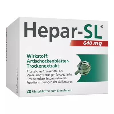 Hepar-SL® 640 mg film-coated tablets, 20 pcs Hepar-SL® 640 mg film-coated tablets, 20 pcs