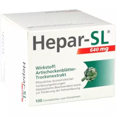 HEPAR-SL 640 mg film-coated tablets, 100 pcs