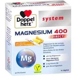 DOPPELHERZ Magnesium 400 DIRECT system Pellets, 30 pcs