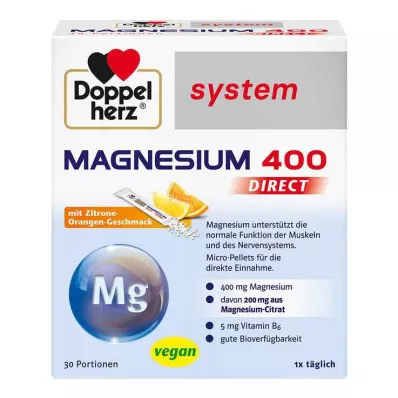 Doppelherz system Magnesium 400 Direct Pellets, 30 pcs Doppelherz system Magnesium 400 Direct Pellets, 30 pcs