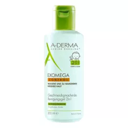 A-DERMA EXOMEGA CONTROL Cleansing Gel 2in1, 200 ml