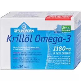 GESUNDFORM Krill oil 1180 mg Antarctic capsules, 120 pcs