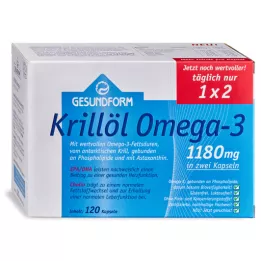 GESUNDFORM Krill oil 1180 mg Antarctic capsules, 120 pcs