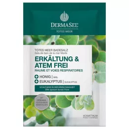 DERMASEL Dead Sea Bath Salts Cold &amp; Breath Free, 80 g