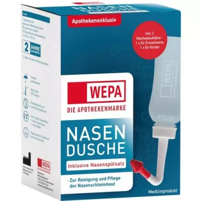 WEPA Nasal douche with 10x2.95 g nasal rinsing salt, 1 p