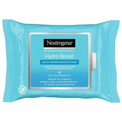 NEUTROGENA Hydro Boost Aqua Cleansing Wipes, 25 pcs