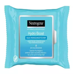 NEUTROGENA Hydro Boost Aqua Cleansing Wipes, 25 pcs