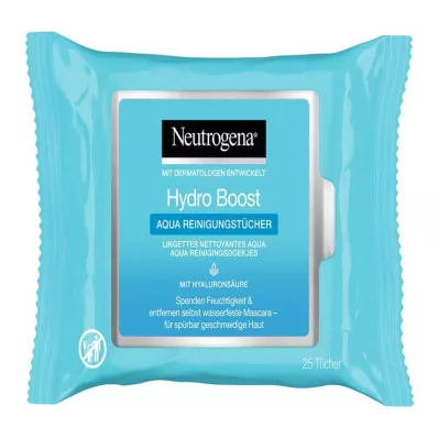 NEUTROGENA Hydro Boost Aqua Cleansing Wipes, 25 pcs NEUTROGENA Hydro Boost Aqua Cleansing Wipes, 25 pcs