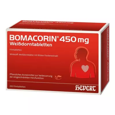 BOMACORIN 450 mg Hawthorn Tablets, 200 pcs