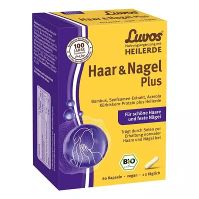 LUVOS Organic Hair Healing Earth & Nail Plus Capsules, 60 pcs LUVOS Organic Hair Healing Earth & Nail Plus Capsules, 60 pcs