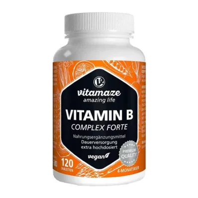 Vitamin B-Complex extra high-dose vegan tablets, 120 pcs