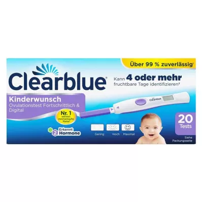 CLEARBLUE Ovulation test advanced & digital, 20 pcs CLEARBLUE Ovulation test advanced & digital, 20 pcs