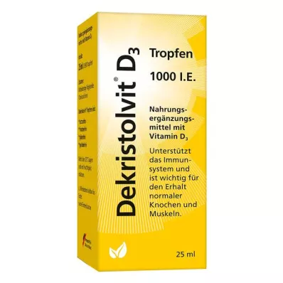 DEKRISTOLVIT D3 1,000 I.U. drops, 25 ml