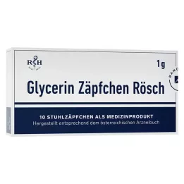 GLYCERIN ZÄPFCHEN Rösch 1 g against constipation, 10 pcs