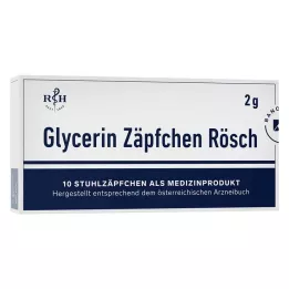 GLYCERIN ZÄPFCHEN Rösch 2 g against constipation, 10 pcs