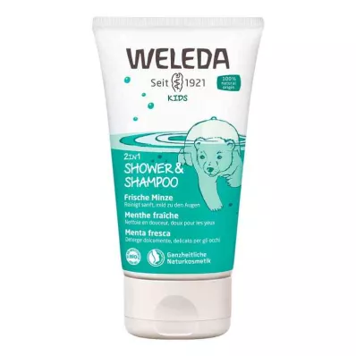 Weleda Kids 2in1 Shower &amp; Shampoo Fresh Mint (150 ml)