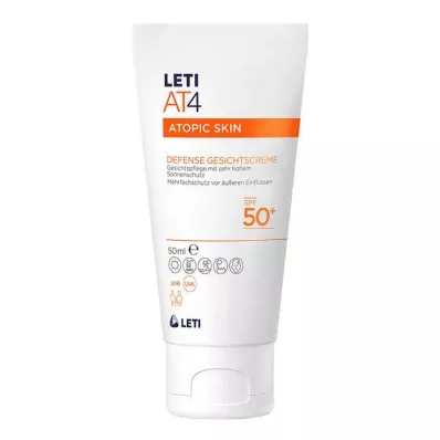 LETI AT4 Defense Face Cream SPF 50+, 50 ml LETI AT4 Defense Face Cream SPF 50+, 50 ml