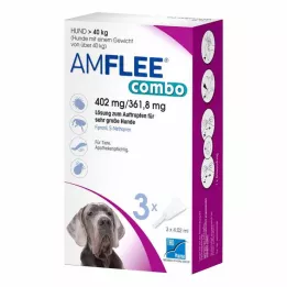 AMFLEE combo 402/361.8mg Oral solution for dogs over 40kg, 3 pcs